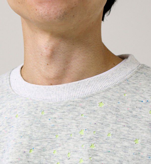 GLOSTER「星穴ネップボンディング クルーネックスウェット」|スウェット・ジャージ|