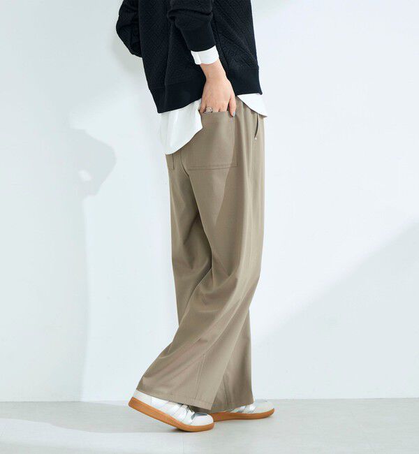 fredy emue「TRイージーセミワイドパンツ」|チノ|