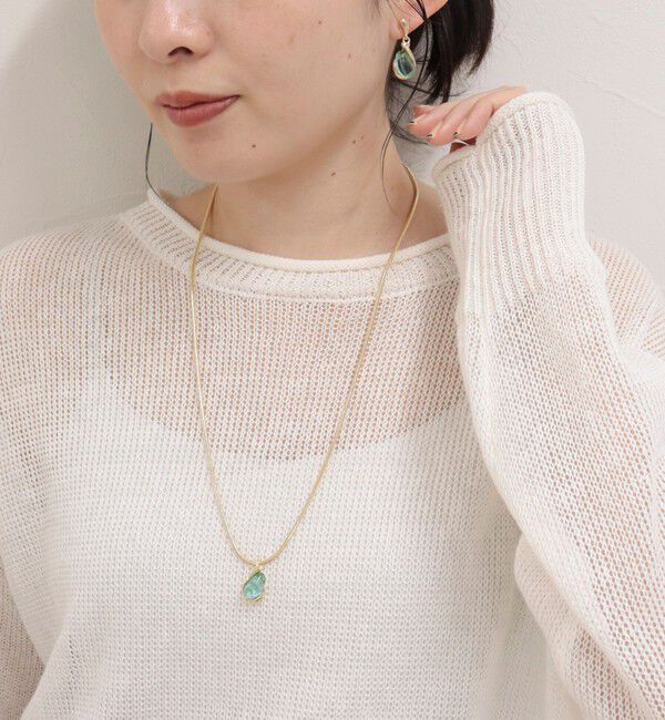 fredy emue「クリアトップスネイクチェーン」|ネックレス|ミント