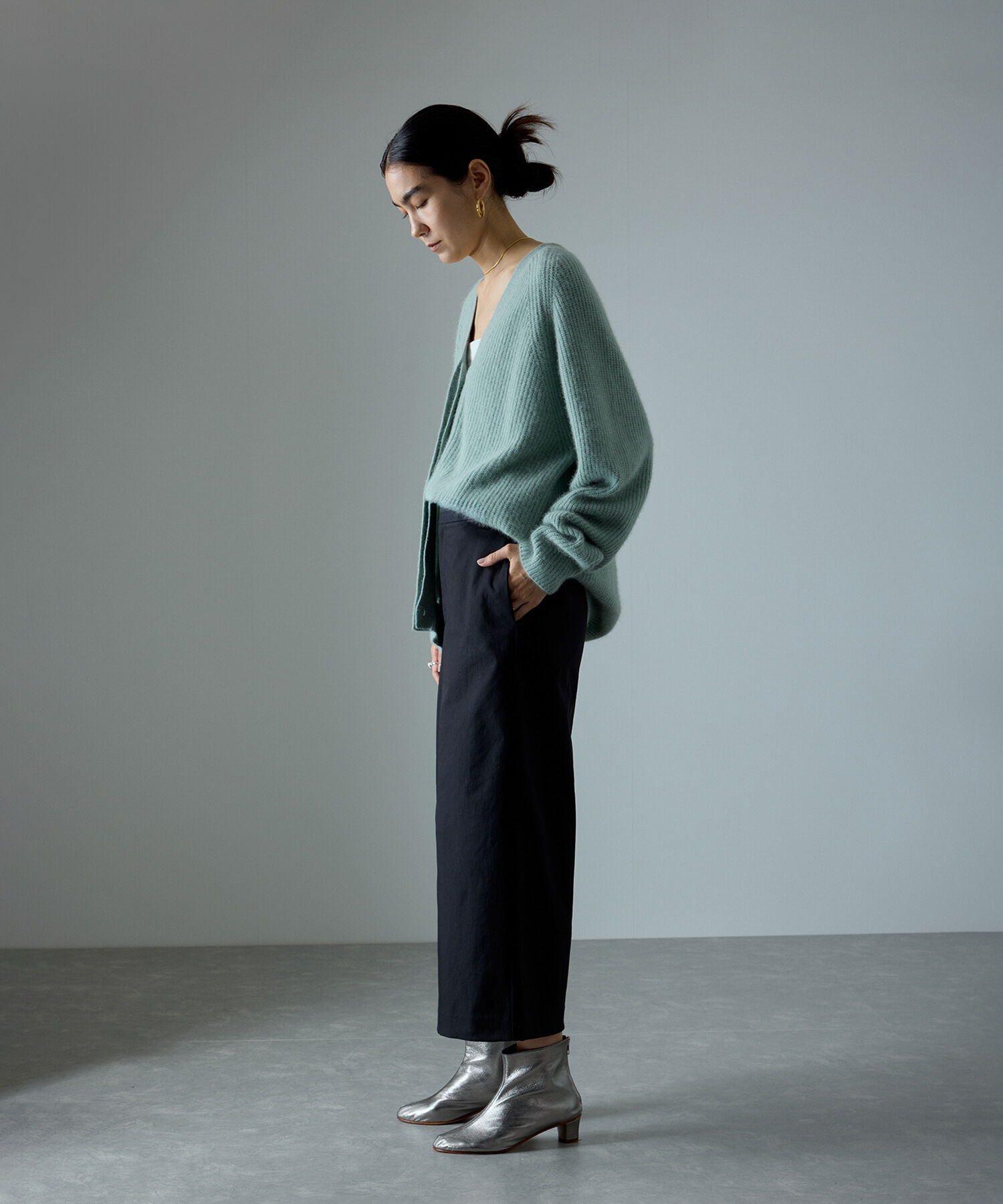 SALON adam et rope'「ハイウエストナロースタイルアップスカート」|スカート|