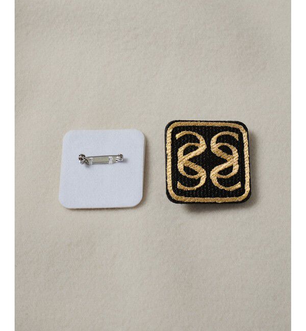 SALON adam et rope'「刺繍ワッペンブローチ＜ロゴ＞」|ブローチ・コサージュ|