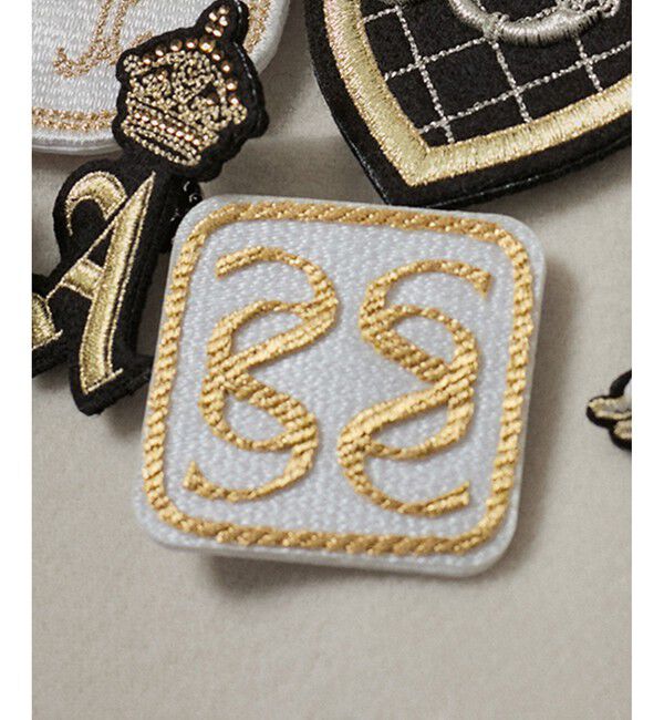 SALON adam et rope'「刺繍ワッペンブローチ＜ロゴ＞」|ブローチ・コサージュ|シロメイン