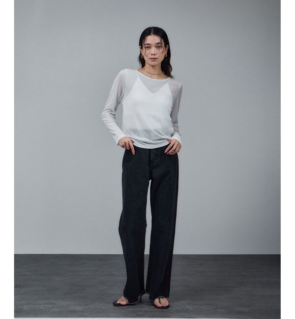 SALON adam et rope'「COTTON USAセミフレアデニム 3」|デニム|