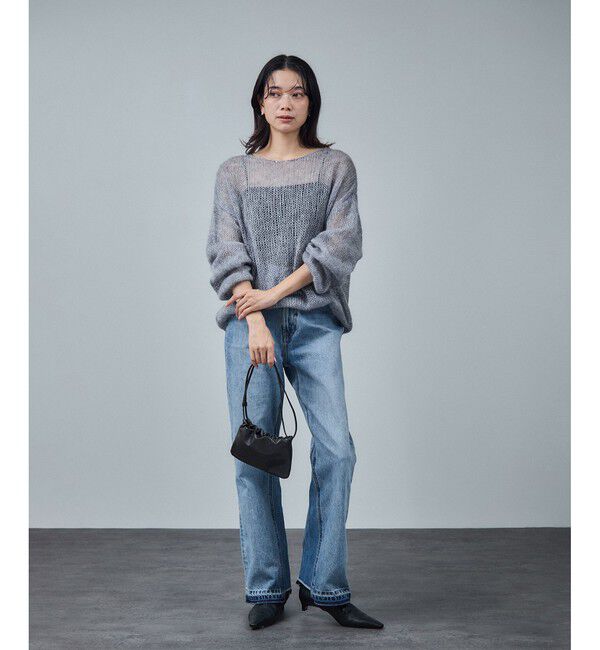 SALON adam et rope'「COTTON USAセミフレアデニム 3」|デニム|