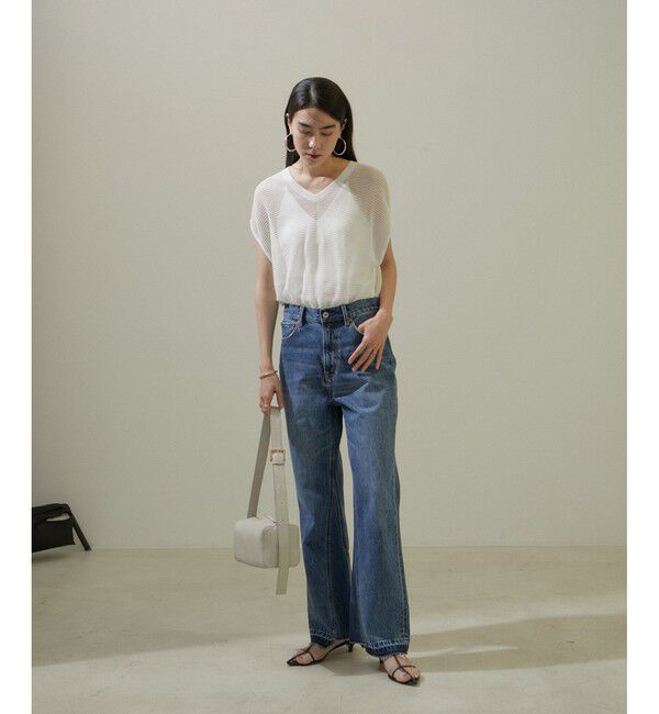 SALON adam et rope'「COTTON USAセミフレアデニム 3」|デニム|