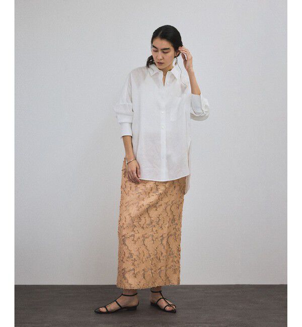 SALON adam et rope'「エルブジャガードスリットナロースカート」|スカート|