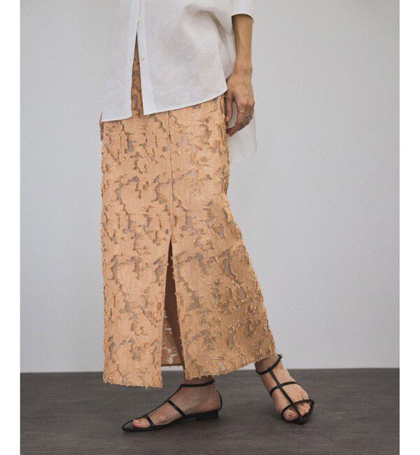 SALON adam et rope'「エルブジャガードスリットナロースカート」|スカート|チャイロサブ