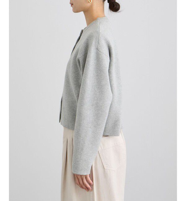 SALON adam et rope'「【WEB・一部店舗限定】ブルジョンボタンクルーネックカーディガン」|カーディガン|