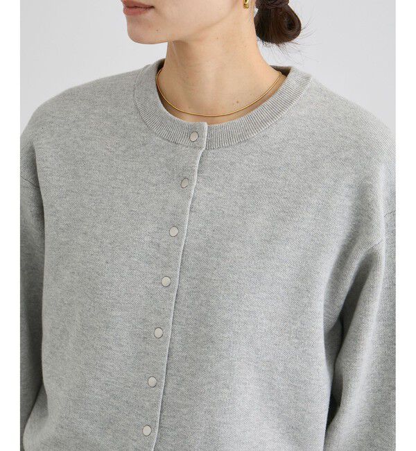 SALON adam et rope'「【WEB・一部店舗限定】ブルジョンボタンクルーネックカーディガン」|カーディガン|