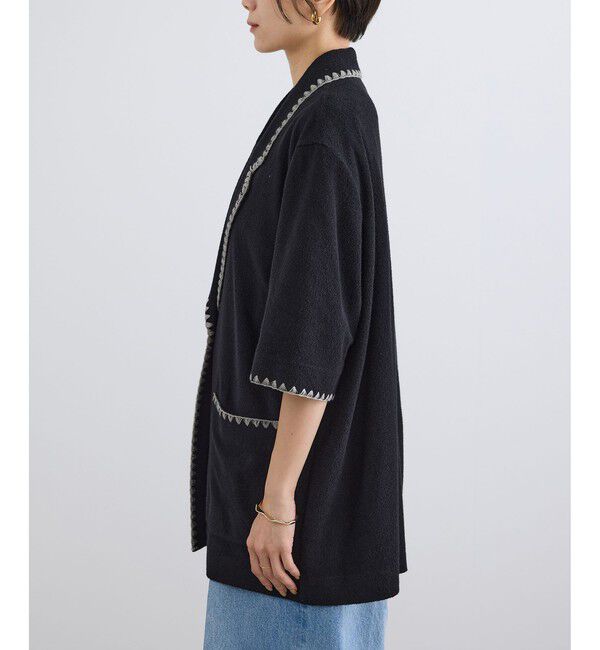 SALON adam et rope'「ミニパイルハーフスリーブジャケット / セットアップ対応」|テーラードジャケット|