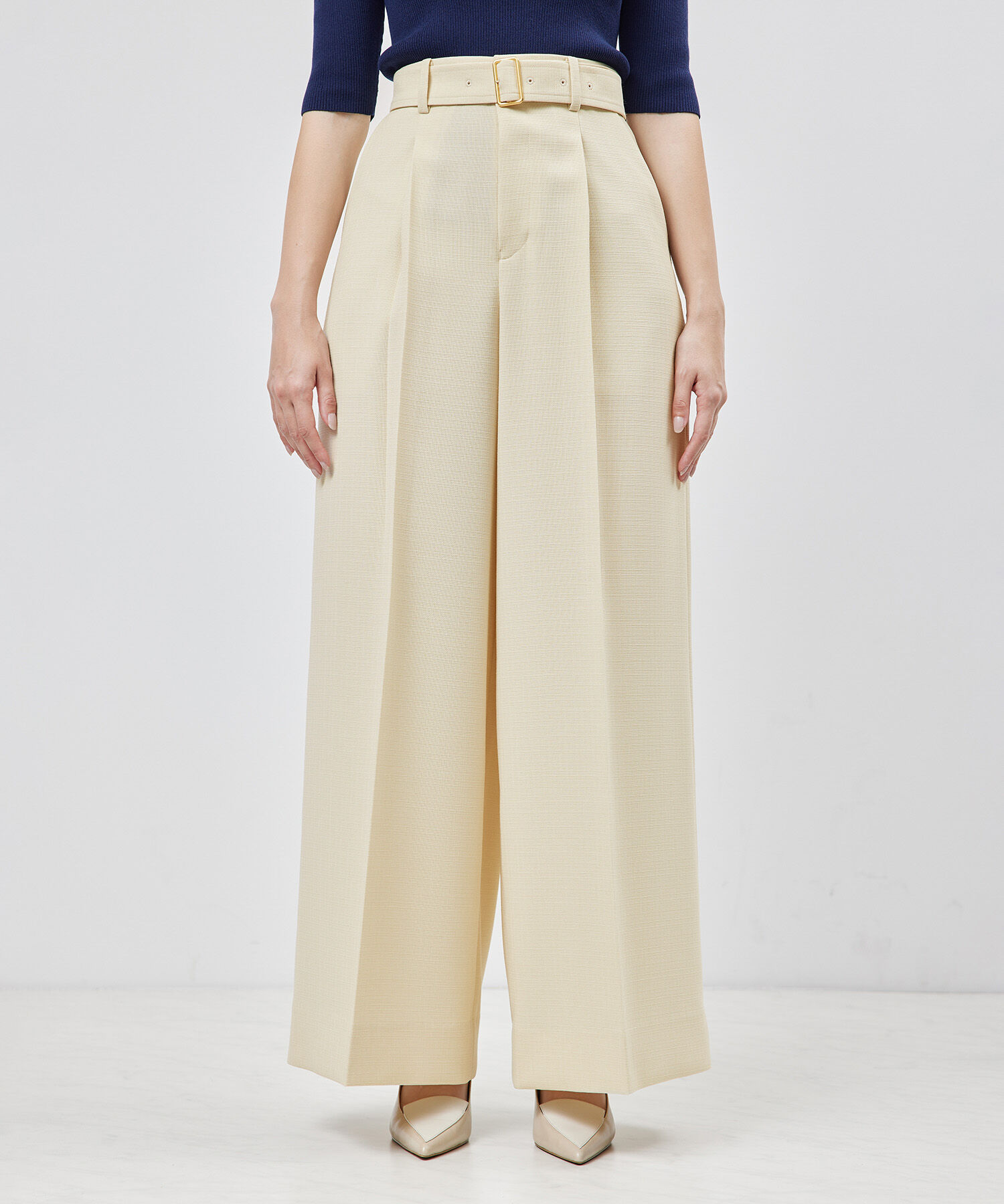 ROPE「タックワイドパンツ（ラメ/無地）【セットアップ対応】【雑誌掲載】【メディア掲載】」|その他|