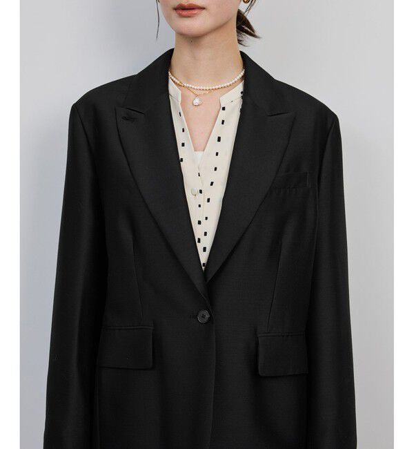 ROPE「シルクウールオーバージャケット」|テーラードジャケット|