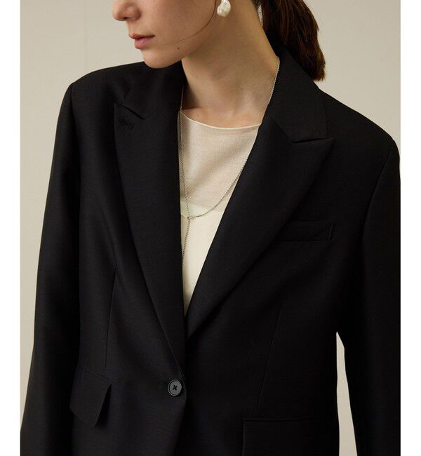 ROPE「シルクウールオーバージャケット」|テーラードジャケット|