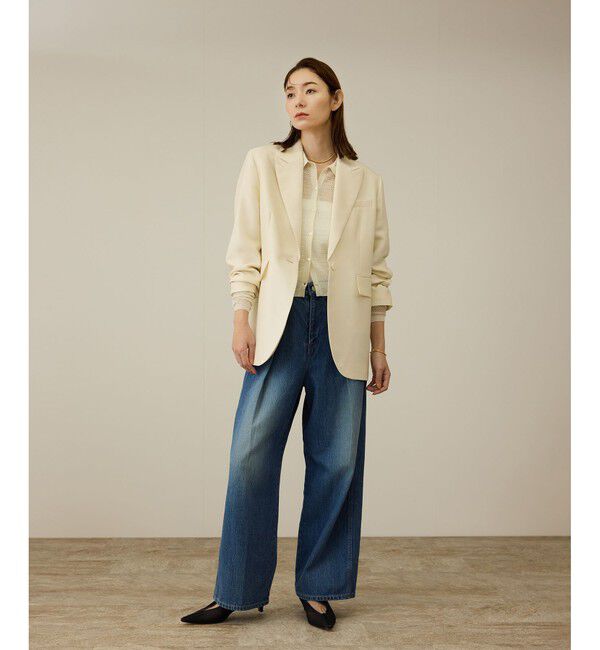 ROPE「シルクウールオーバージャケット」|テーラードジャケット|