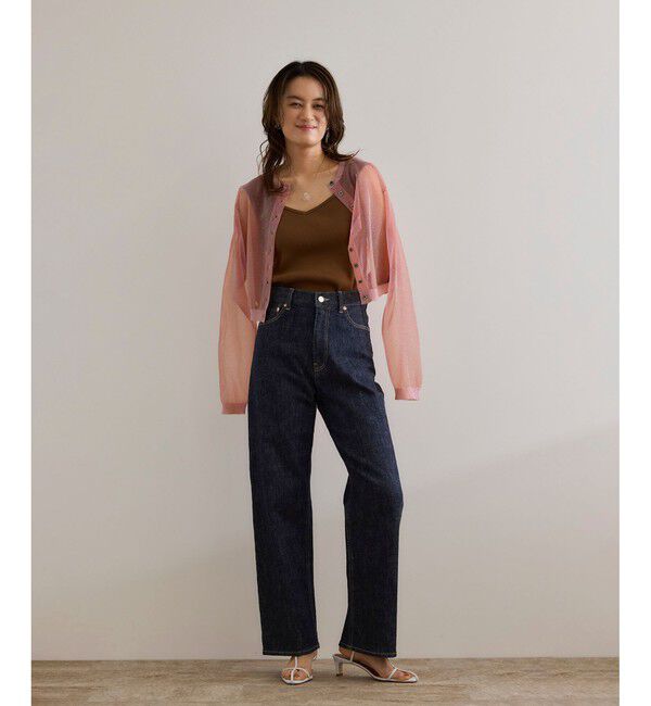 ROPE「ストレッチデニムストレートパンツ」|デニム|