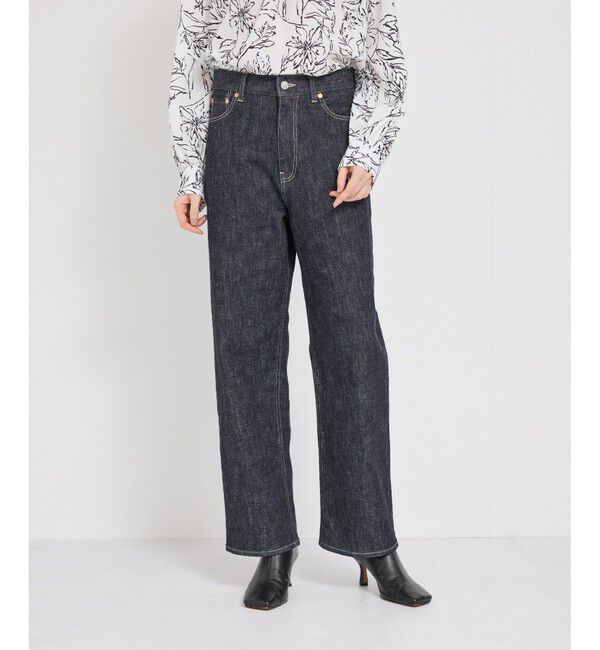 ROPE「ストレッチデニムストレートパンツ」|デニム|