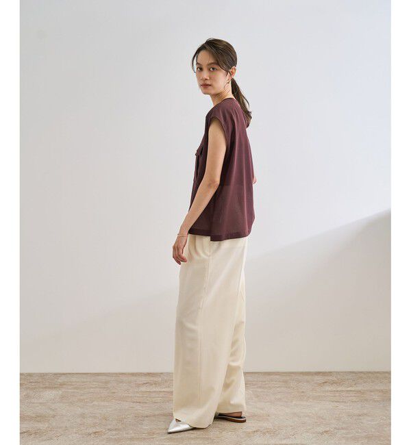 ROPE「【洗える】サファリ シアーブラウス」|シャツ・ブラウス|