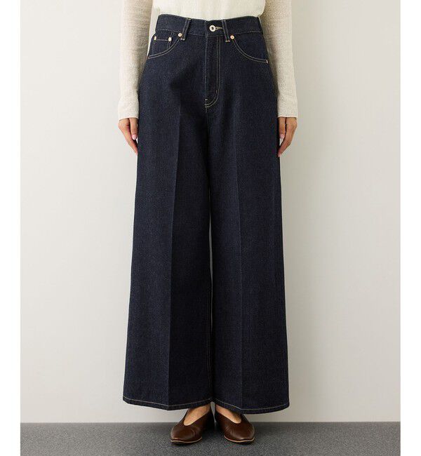 ROPE「イージーワイドデニムパンツ(岡山デニム)/セットアップ対応・イージーケア」|デニム|