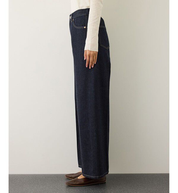 ROPE「イージーワイドデニムパンツ(岡山デニム)/セットアップ対応・イージーケア」|デニム|
