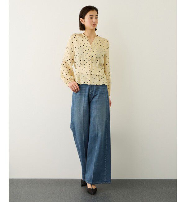 ROPE「イージーワイドデニムパンツ(岡山デニム)/セットアップ対応・イージーケア」|デニム|