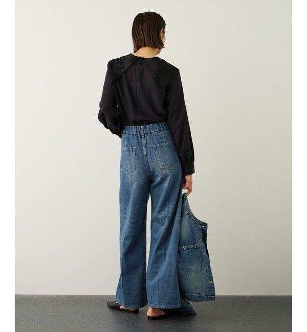 ROPE「イージーワイドデニムパンツ(岡山デニム)/セットアップ対応・イージーケア」|デニム|