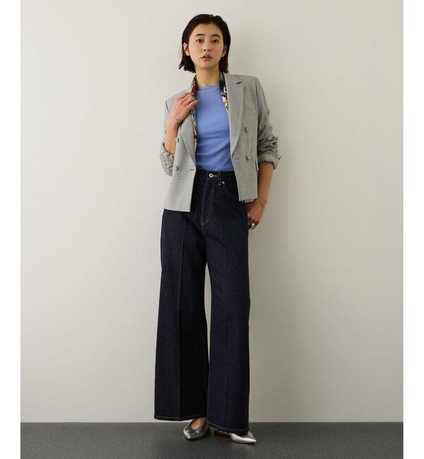 ROPE「イージーワイドデニムパンツ(岡山デニム)/セットアップ対応・イージーケア」|デニム|