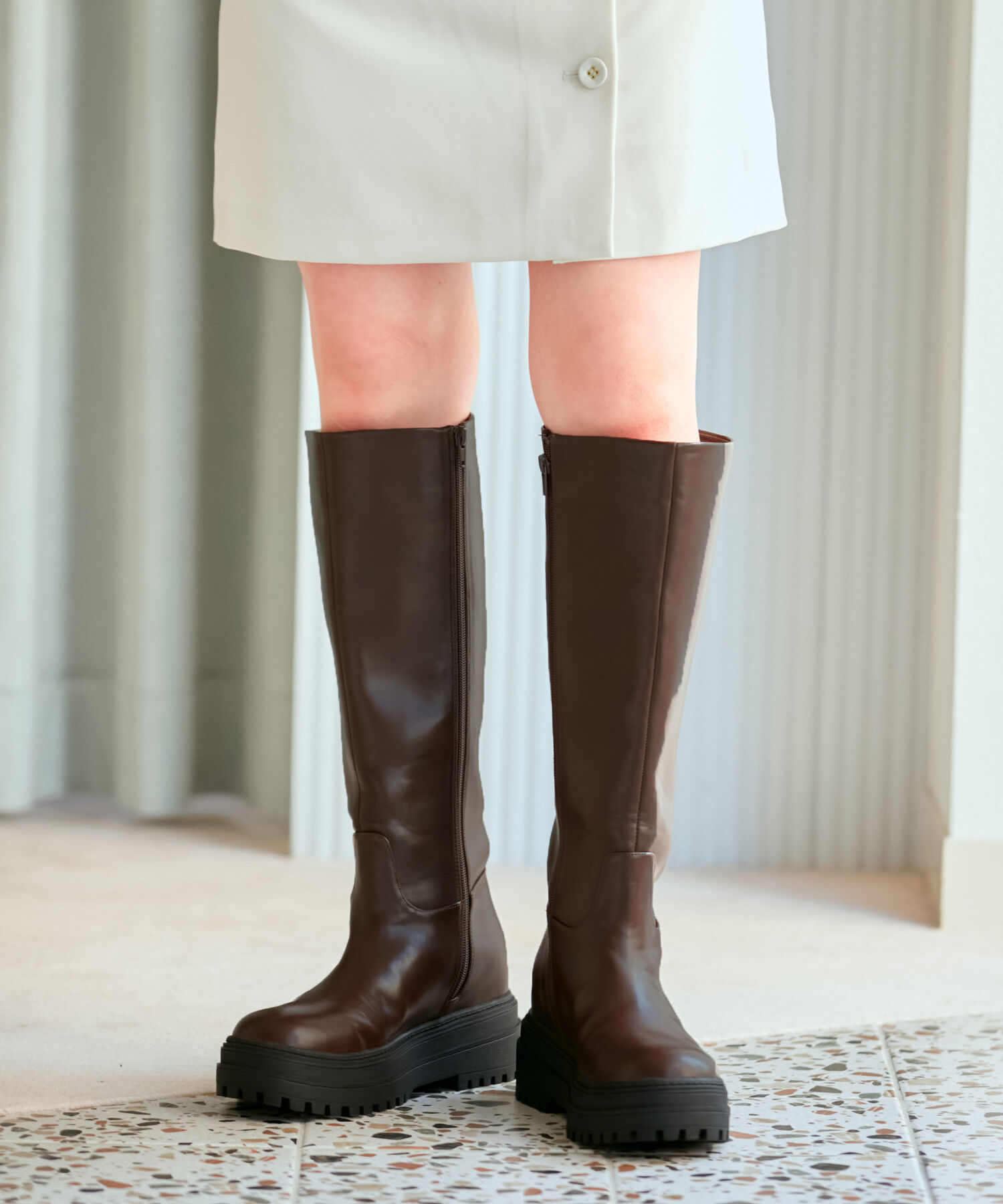 Juze「【抗菌防臭】インソールタンクロングブーツ」|その他|