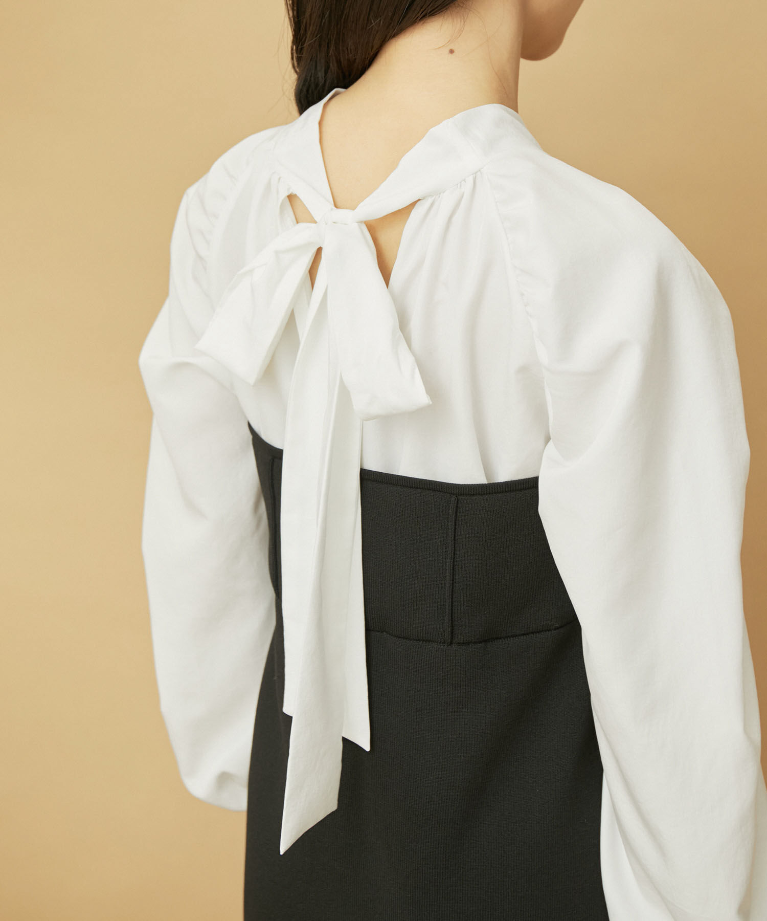 VIS「【VIS DRESS】バックリボンドッキングマーメイドワンピース」|ワンピース|