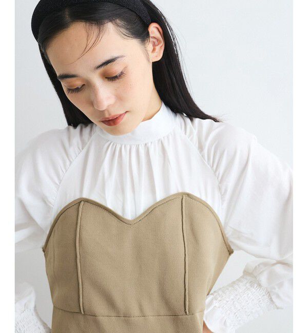 VIS「【VIS DRESS】バックリボンドッキングマーメイドワンピース」|ワンピース|