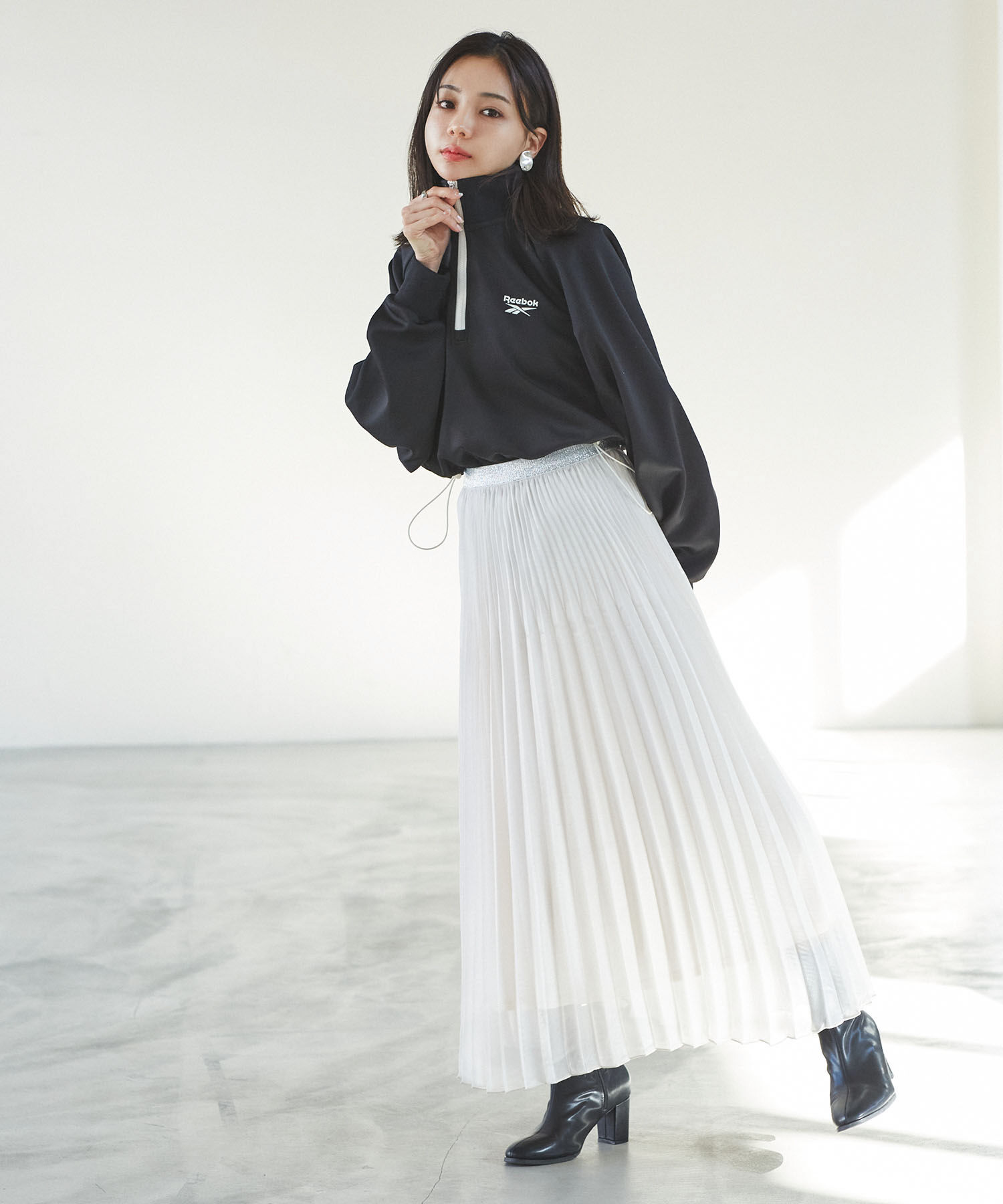 VIS「スパークルプリーツスカート」|スカート|