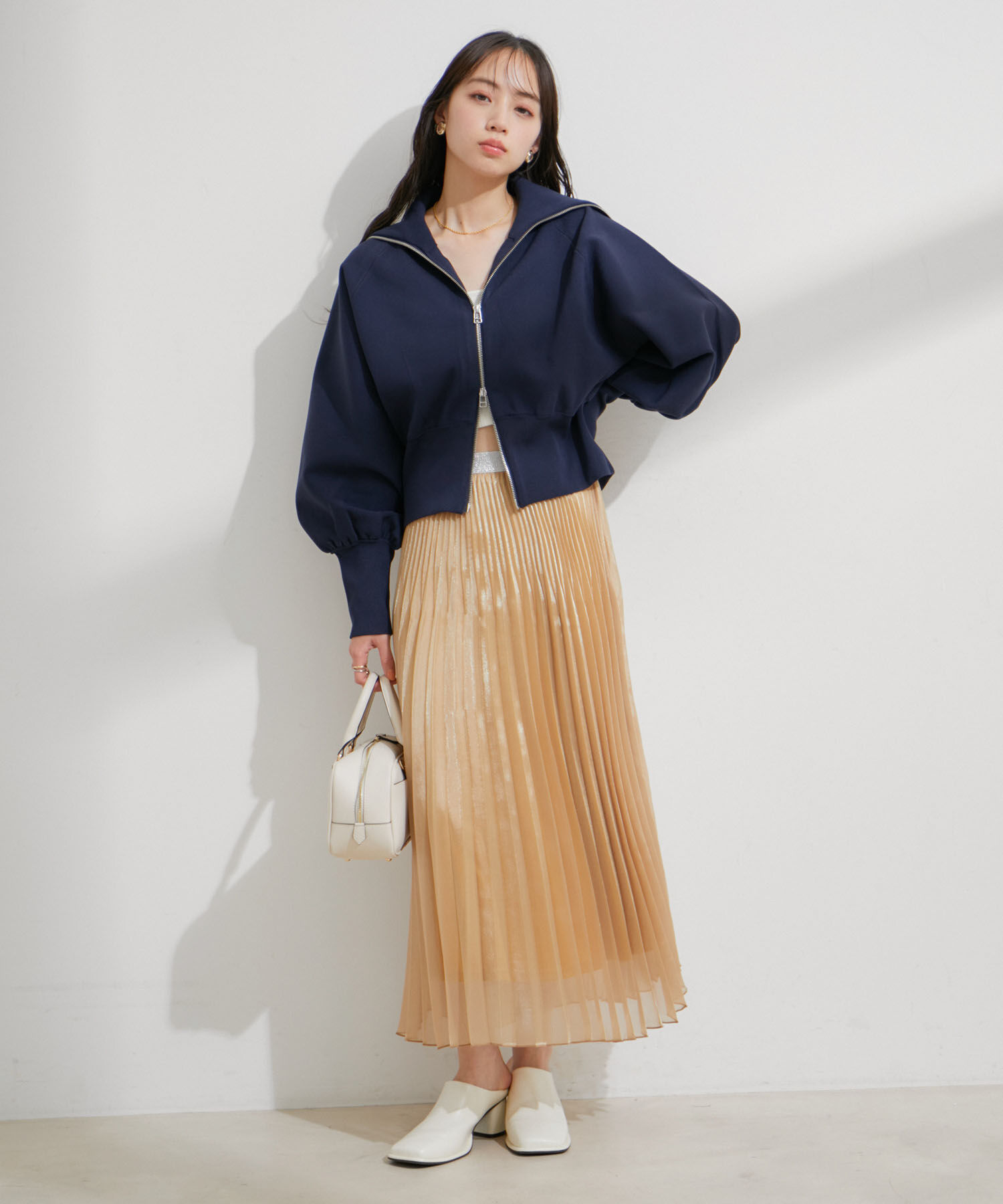 VIS「スパークルプリーツスカート」|スカート|