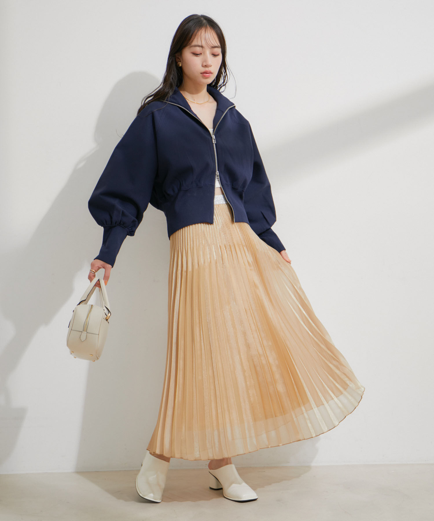 VIS「スパークルプリーツスカート」|スカート|