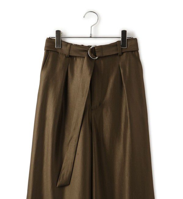 VIS「【洗える】シャイニーワンタックワイドパンツ」|チノ|