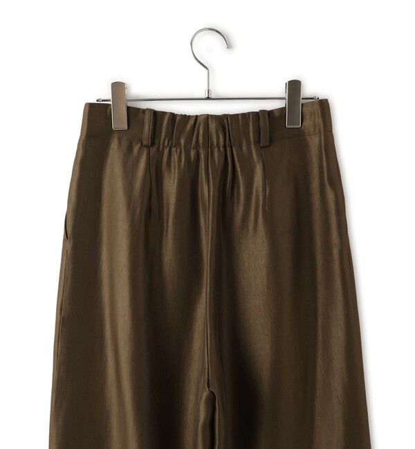 VIS「【洗える】シャイニーワンタックワイドパンツ」|チノ|