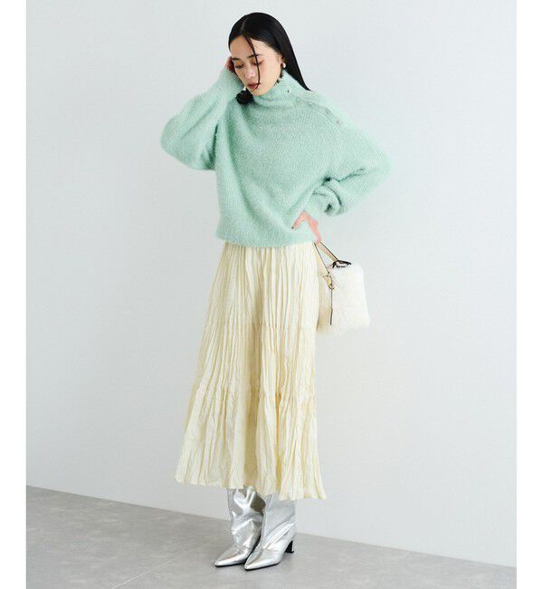 VIS「メタルボタンニットプルオーバー」|ニット・セーター|