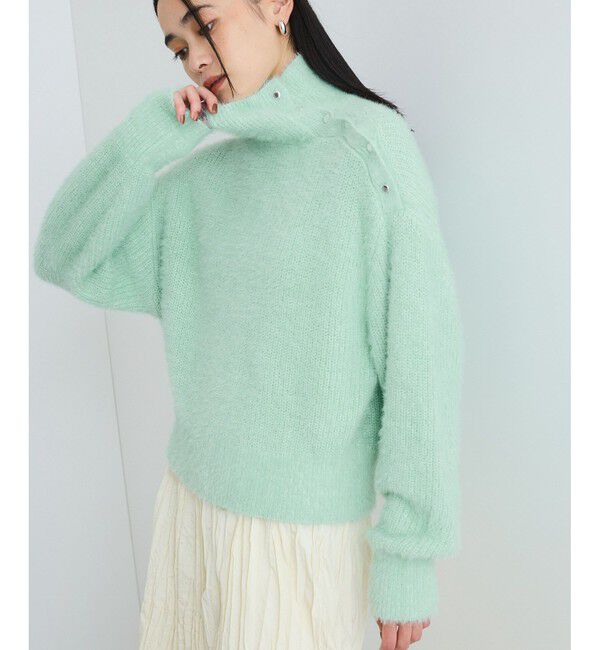 VIS「メタルボタンニットプルオーバー」|ニット・セーター|