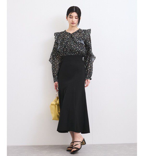 VIS「【美easy】リネンライクマーメイドスカート【洗える】【セットアップ対応】」|スカート|