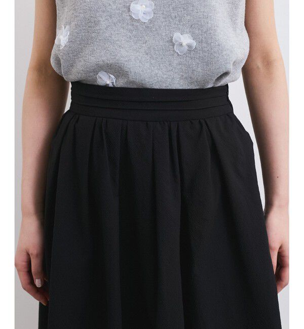 VIS「【洗える】サッカータックフレアースカート」|スカート|