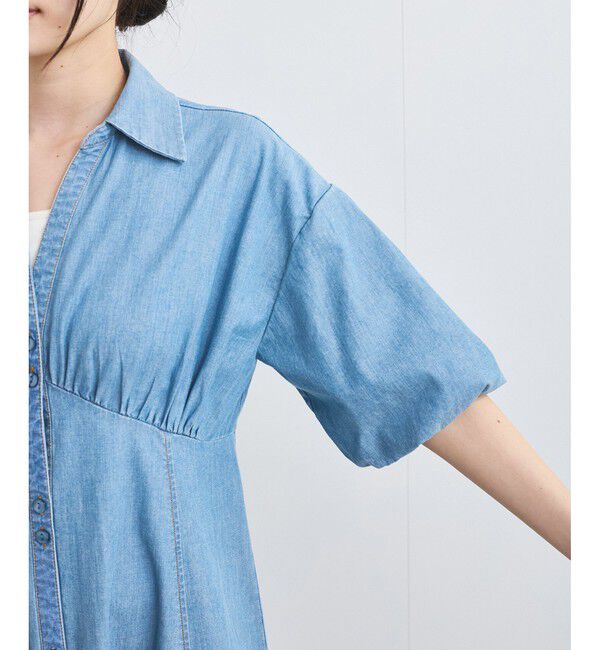 VIS「バルーンスリーブデニムワンピース」|ワンピース|