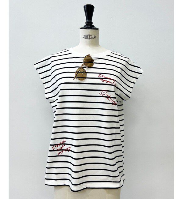 VIS「フレンチスリーブロゴアソートTシャツ」|Tシャツ・カットソー|