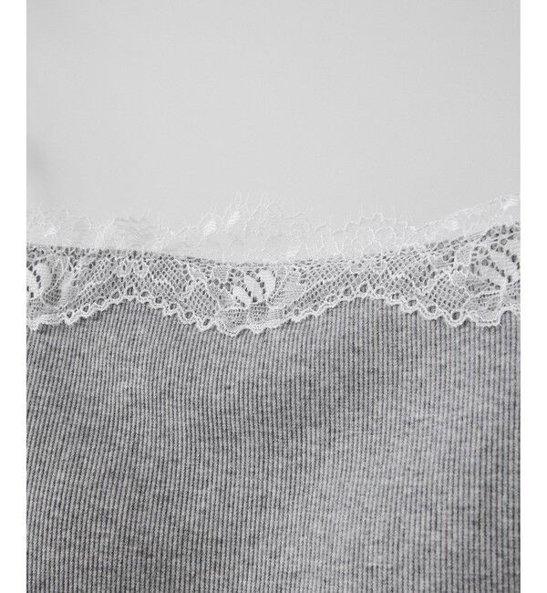 VIS「カップ付きレーステレコキャミソール」|キャミソール|