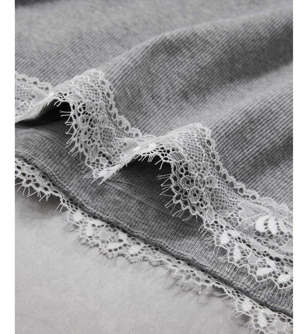 VIS「カップ付きレーステレコキャミソール」|キャミソール|