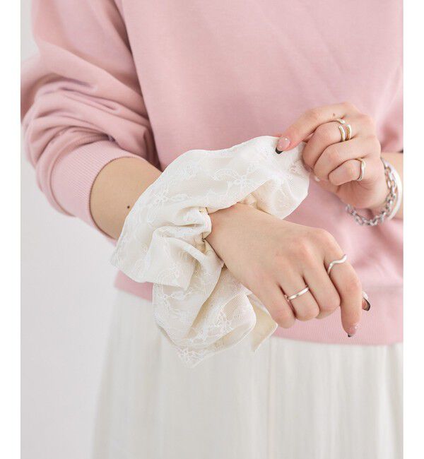 VIS「レースコンビシュシュ」|ヘアゴム・シュシュ|