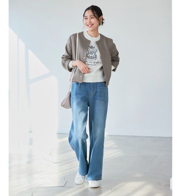 Rope&rsquo;Picnic「マシュマロカーディーブルゾン」|ブルゾン・スタジャン|