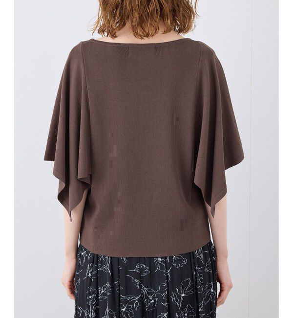 Rope&rsquo;Picnic「【UVカット・接触冷感・イージーケア】八方映えニット スカーフスリーブニットプルオーバー」|ニット・セーター|