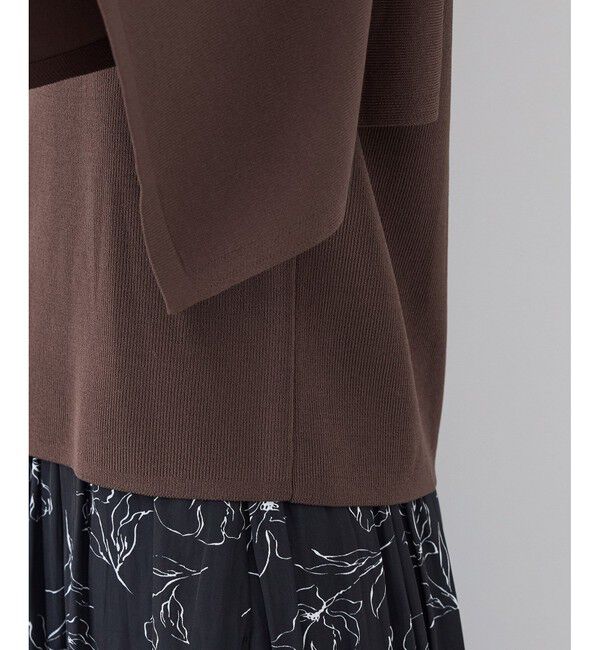 Rope&rsquo;Picnic「【UVカット・接触冷感・イージーケア】八方映えニット スカーフスリーブニットプルオーバー」|ニット・セーター|