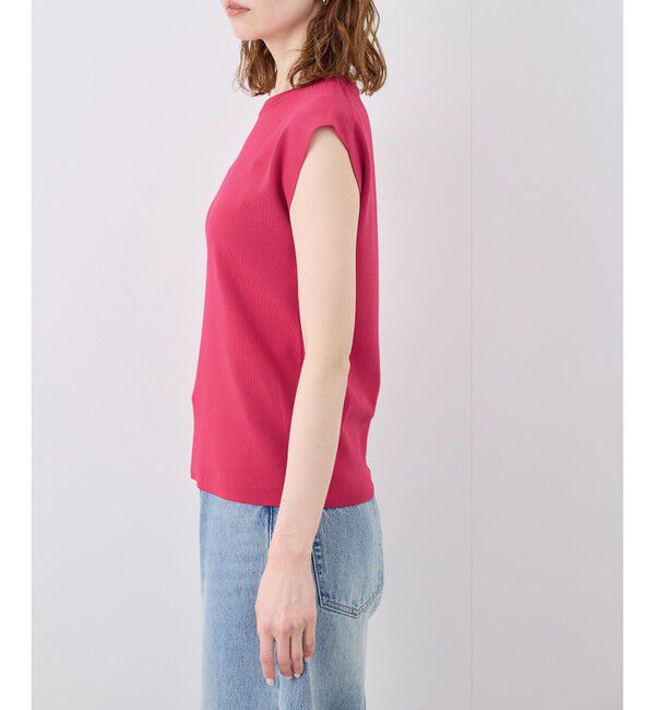 Rope&rsquo;Picnic「【UVカット・接触冷感・イージーケア】八方映えニット ゼロスリーブニットプルオーバー」|ニット・セーター|