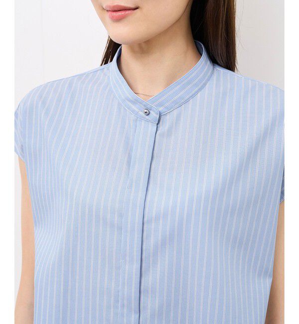 Rope&rsquo;Picnic「【防シワ】リボンフレンチスリーブシャツ」|シャツ・ブラウス|