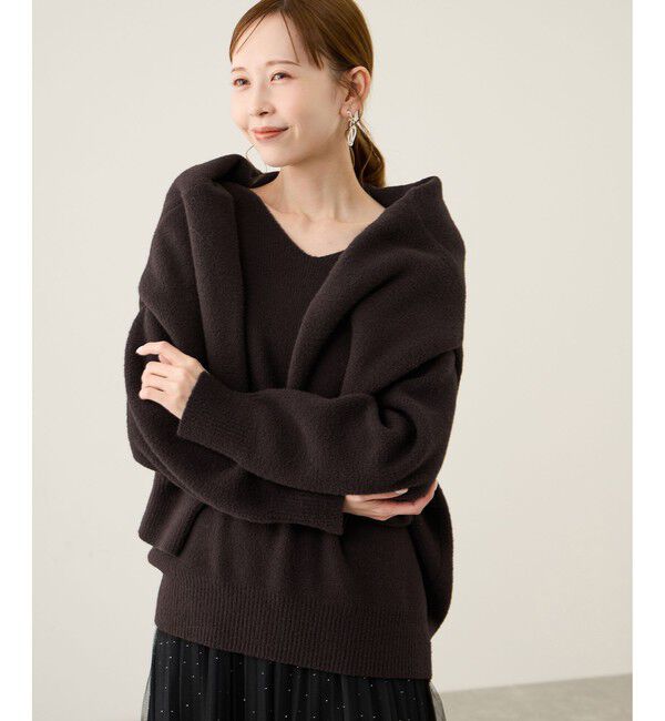Rope&rsquo;Picnic「【新色追加】スフレニットシリーズ Vネックニットプルオーバー/イージーケア・リンクコーデ」|ニット・セーター|