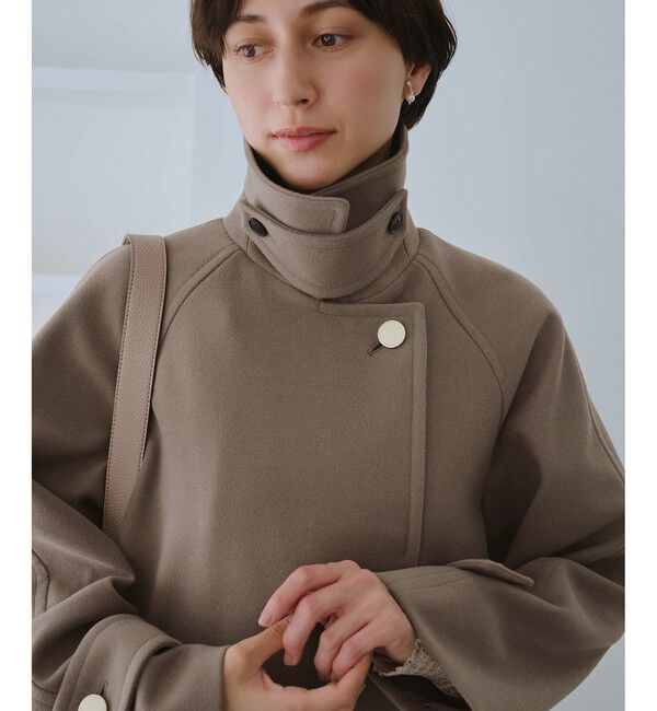 Rope&rsquo;Picnic「ジャージーメルトンシリーズ 金ボタンミドル丈コート/リンクコーデ」|その他|